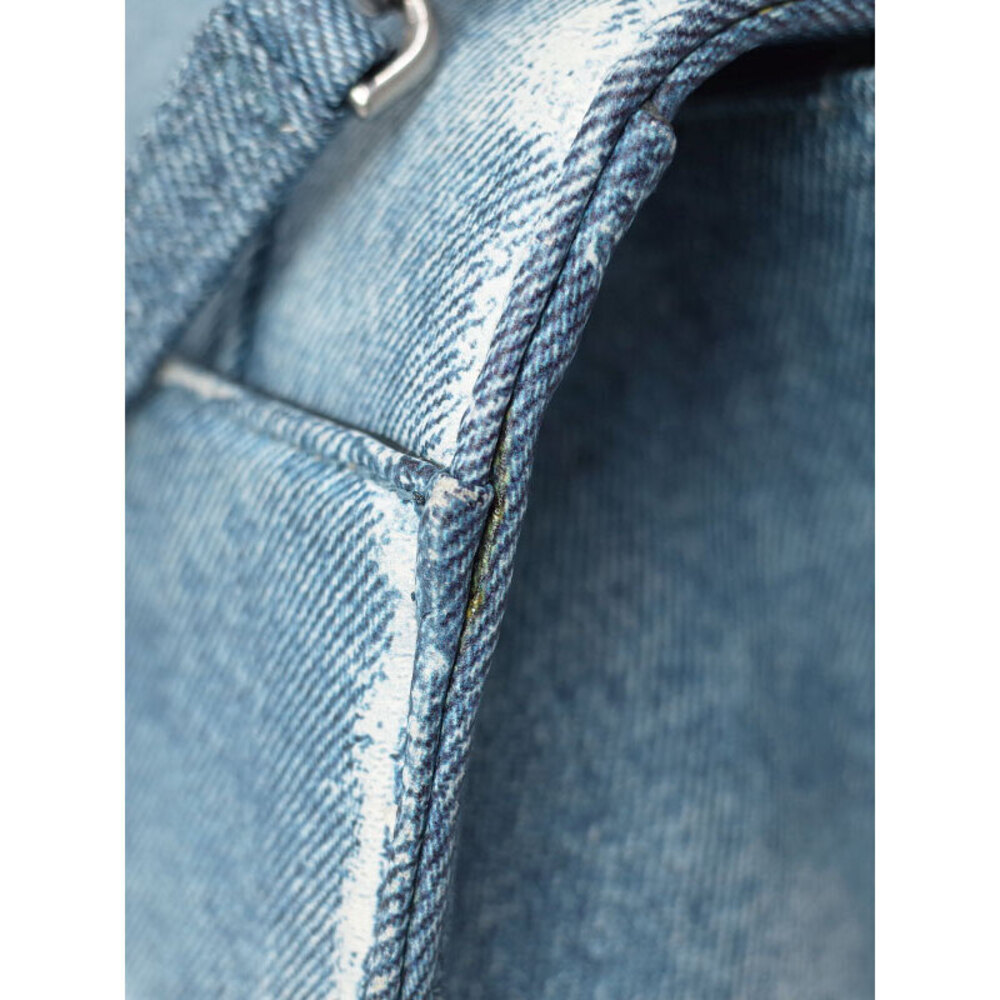 BALENCIAGA Hourglass Handbag Denim Bag - Picture 7 of 9